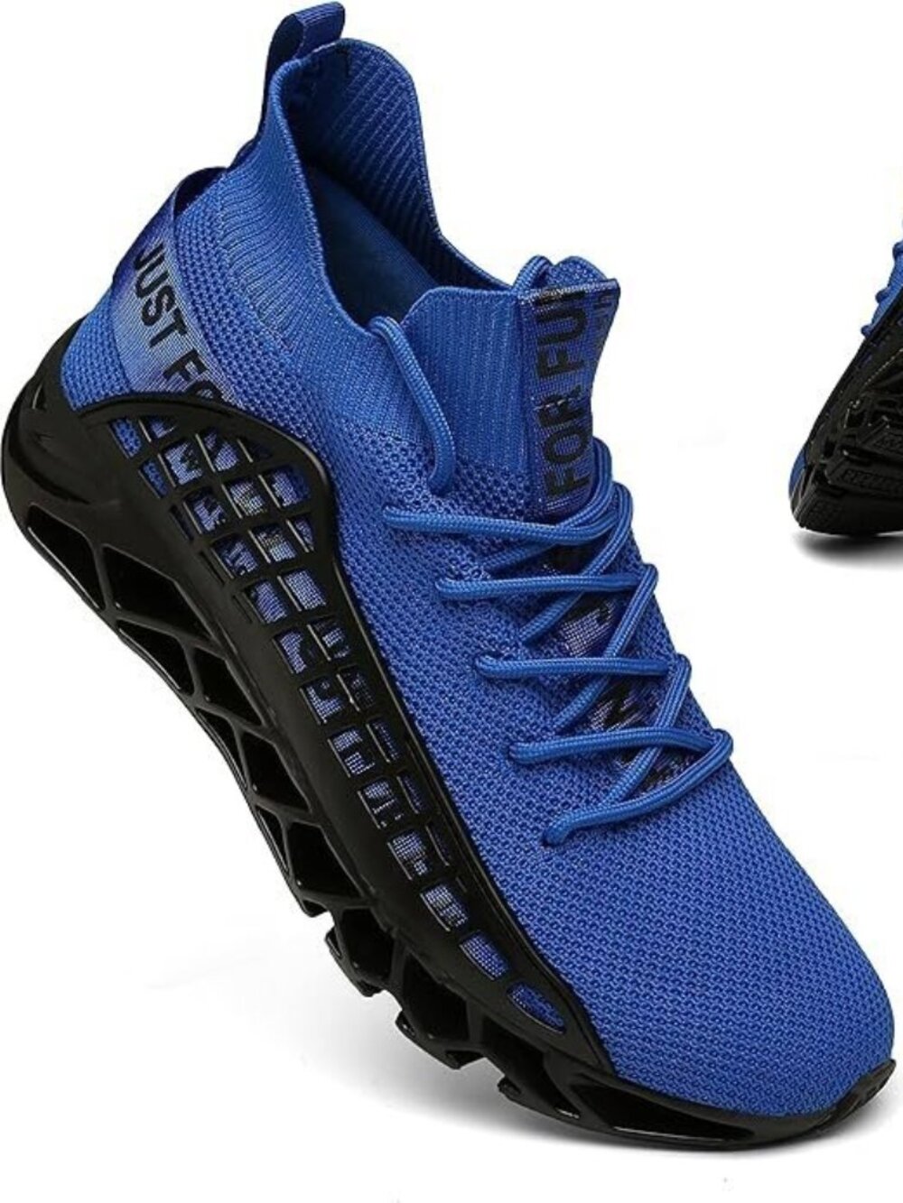 Men's US 8-9 Blue Just For Fun Breathable Athletic Running Casual Walking Shoes
